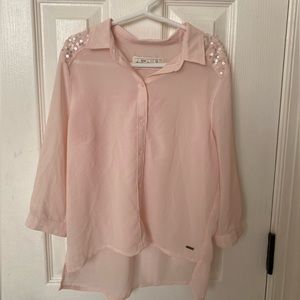 Abercrombie Kids Pink Size Small Blouse. Button down. Light pink color.
